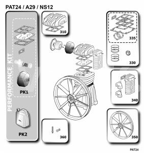 Рабочий комплект + масло a29