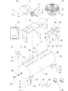 R 3129.00.00.200 Воздухопровод 100LB75, 270LB75, 270LB75B,500LB75,500LB75T (аналог 3129.00.00.300) для 500lb75Т