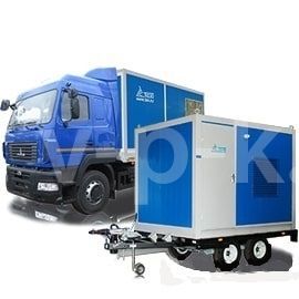 Дизельный генератор ТСС АД-450С-Т400-1РМ5 на прицепе с АВР