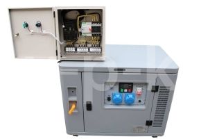 Дизельный генератор Амперос LDG7500СLE-3 в кожухе с АВР  фото