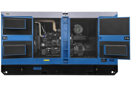 Дизельный генератор  ЭД-200-Т400 в шумозащитном кожухе на прицепе