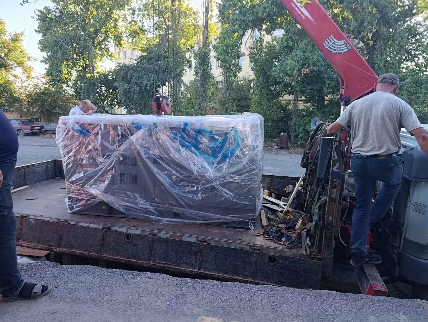 Отгрузка дизельного генератора Zammer AD-100-Т400 в кожухе со встроенным АВР в г. Волгоград